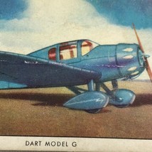 Airplane Wings Historic Dart Model G Card Tobacco Cigarette Original Vintage - $15.95