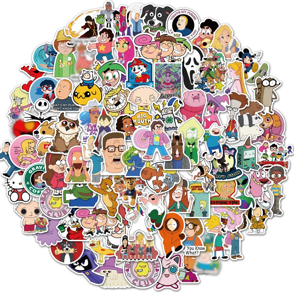 Sic disney cartoon stickers gravity falls mickey mouse decals for notebook computer car thumb200