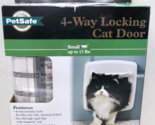 PetSafe 4 Way Locking Cat Door  6.25&quot; x 5.5&quot; Flap Opening - New Open Box - $22.79