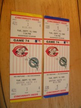MLB Cincinnati Reds Vs. Florida Marlins 9-12-95 Ticket Stub Riverfront Stadium - £3.15 GBP