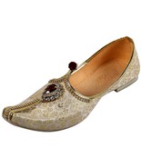 Mens Mojari sherwani Punjabi jutti Indian Wedding Flat Shoes US size 8-1... - $34.93