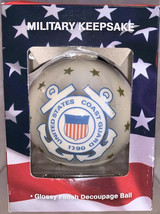 United States Coast Guard Insignia 8 Inch Double Sided Hanging Ball Orna... - $9.95
