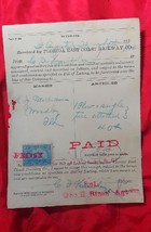 1899 Fec Railway Bill Of Lading C.F.Hamblen Owner Oldest Store St.Augustine,Fl - £32.45 GBP