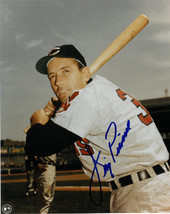 Jimmy Piersall signed Cleveland Indians 8x10 Photo (batting) - £12.60 GBP