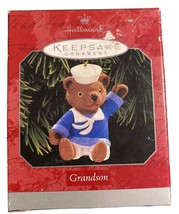 Hallmark 1998 Keepsake Ornament Grandson Teddy Bear in a Sailor Suit QX6676 New - £6.24 GBP