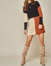 Andree By Unit - Color Block Sweater Dress - £22.80 GBP+