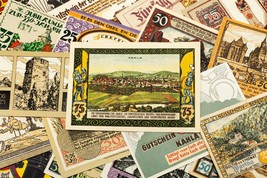 1920-1922 Germania Notgeld (Emergenza Soldi) 25pc - Landmarks &amp; Edifici Temi - $98.99