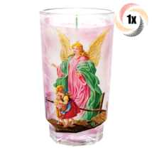 1x Cup Candle Guardian Angel Design Glass Candle | Long Burntime | Fast Shipping - £12.80 GBP