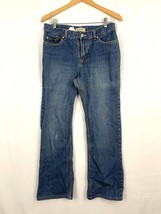 VTG Zena Denim Blue Jeans Sz 6 Straight Pants Womens Y2K 2000s Mid Rise - £23.29 GBP