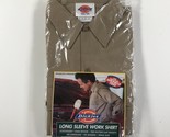 Neu Vintage Dickies Herren Hemd Größe 16 16.5 32/33 Braune Knöpfe Arbeit... - £37.07 GBP