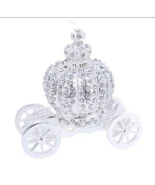 Qifu Hand Painted Trinket Box Jewelry Holder with Elegant Crystals Carriage - $466.20 MXN