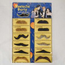 36 ASST FAKE MUSTACHE trick dress up costumes wigs joke bulk lot mustach... - $34.13