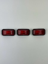 03-09 H2 Red Rear Back Center Clearance Roof Marker Lamp Lenses Only Set... - £16.73 GBP