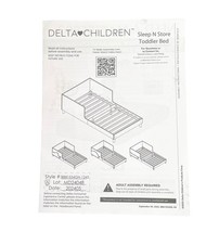 Delta Children Sleep N Store Toddler Bed w Mattress Storage Dinosaur Barely Used image 5