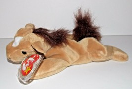 Ty Beanie Baby Derby Plush Horse 8in Stuffed Animal Retired with Tag 199... - £15.79 GBP