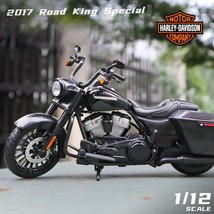 Maisto 1:12 Harley Davidson Road King Special 2017 Model Motor Mainan Kendaraan  - £19.66 GBP