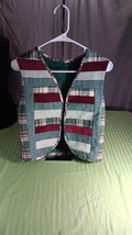 Vintage Patchwork Vest - Unique Quilted Design - $33.75