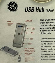 GE USB HUB 4 PORT H097958 FOR DESKTOP PC - £10.50 GBP
