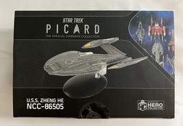 Star Trek Picard The Official Starships Collection U.S.S. Zheng HE NCC-86505 - £58.59 GBP