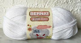 Bernat Softee Baby Sport DK Light Weight Yarn - 1 Skein Color White #02000 - £5.93 GBP