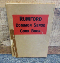 RUMFORD COMMON SENSE COOKBOOK Vintage Booklet Rumford Baking Powder 1930s - £7.56 GBP