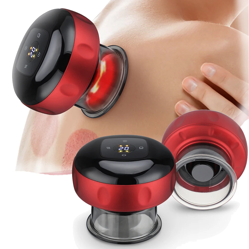 Body Cupping Scraping B Smart Electric Vacuum Cupping Heating Suction Cup Device - £48.09 GBP