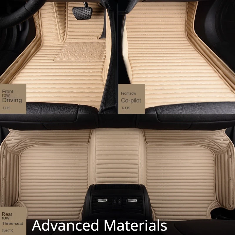 Striped pu leather custom car floor mat for bmw x3 f25 2011 2017 year interior details thumb200