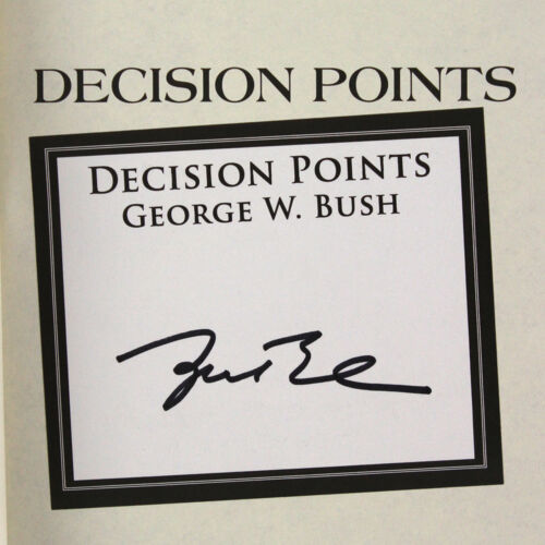 Primary image for George W Bush Signed 2010 Decision Points Hardback Book JSA 