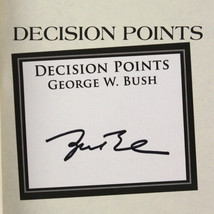 George W Bush Signed 2010 Decision Points Hardback Book JSA  - $296.99