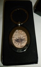 Harry Potter&#39;s Commemorative Marauder&#39;s Map Hogwarts School Key Chain Ring Nmb - £15.66 GBP