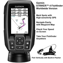 Garmin STRIKER™ 4 Fishfinder Worldwide Version with GPS And 77/200kHz Transducer - £111.11 GBP