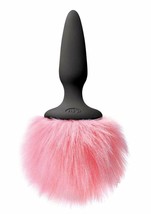 Bunny Tails Mini Anal Plug Silicone Non Vibrating - Pink Fur - $21.45