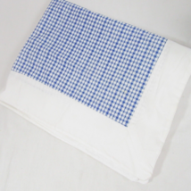 Liz Claiborne Primary Pieces Plaid Blue Standard Sham - £19.67 GBP