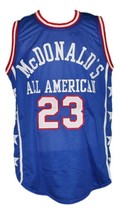 Michael Jordan #23 McDonald&#39;s All American Basketball Jersey New Blue Any Size - £27.88 GBP+