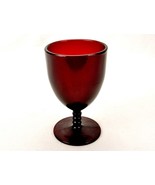 Royal Ruby Glass Water/Wine Goblet, 8 Oz, Vintage Anchor Hocking Monarch... - $20.03 CAD