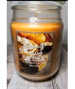 Creamy Pumpkin Pie Scented Candle 18 Oz Single Wick Perfect Harvest Old ... - $30.08 CAD