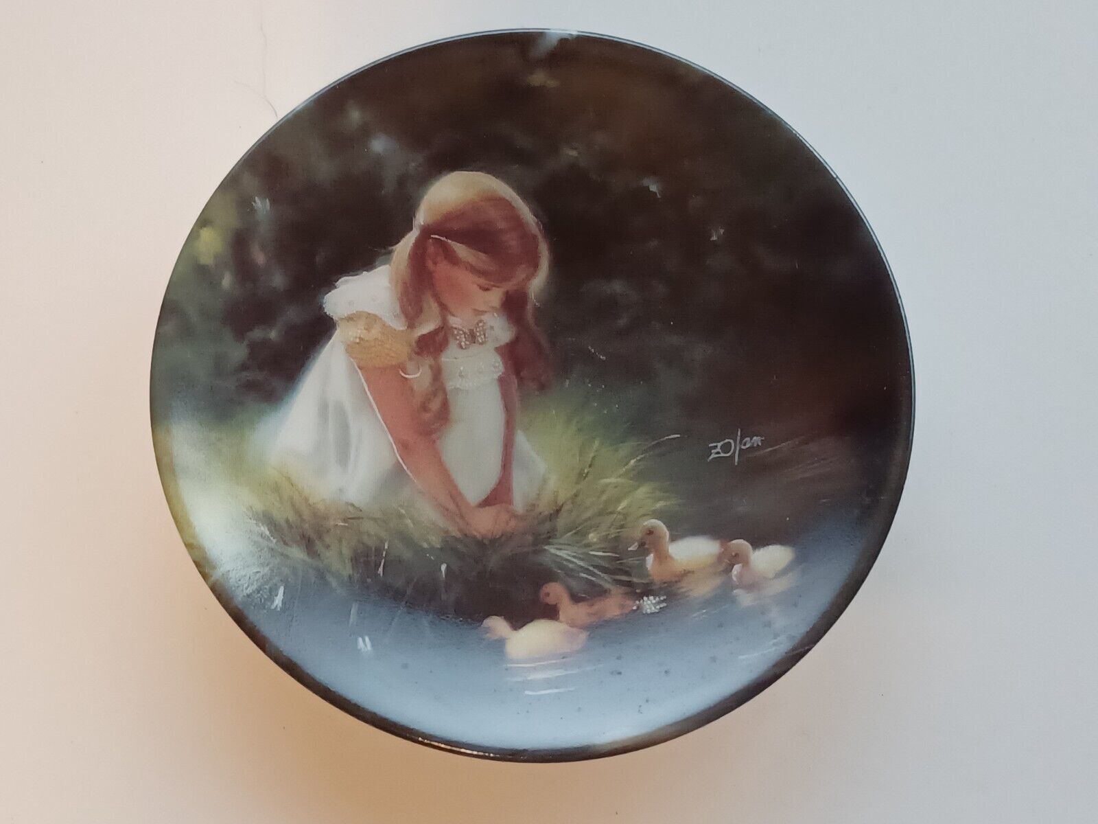 Golden Moment Collector Plate by Donald Zolan with Box - Pemberton &amp; Oakes - $2.97