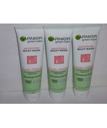 (3 pack)  GARNIER GREEN LABS Smoothing Milky Wash Hyalu-Melon 4.4oz each - $283.25 MXN