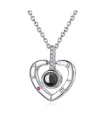 ELESHE 2020 New 925 Sterling Silver 100 languages I love you Projection ... - $26.65