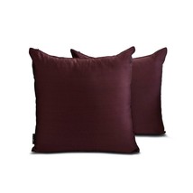 Wine Slub Satin - Wine &amp; Purple Throw Pillow Cover Set of 2 - $19.95+