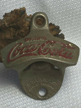 Vtg Drink Coca-Cola Starr &quot;X&quot; Wall Mount Bottle Opener #53 USA - £23.85 GBP