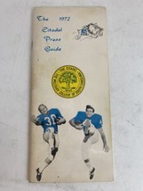 Vintage Citadel Bulldogs Football Team 1972 Media Guide Stats Photos Mil... - $14.84