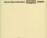 Hotel Restaurant Conti Menu Paris France Michelin Guide  - £53.64 GBP