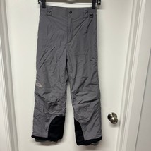 The North Face Boys Gray Black Ski Pants Snowboard Waterproof Size Medium - $43.56