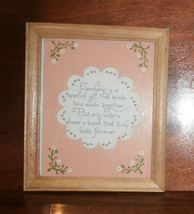 Friendship Sisters Finished and Framed Cross Stitch 9.5&quot; x 11.5&quot;  - £15.86 GBP