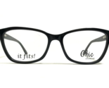 Chic Eyeglasses Frames CANDICE BLACK Cat Eye Full Rim 57-17-145 - £37.19 GBP