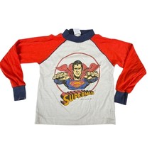 2 Vintage Superman Shirts 1980 80s Boys L 14-16 J.C. Penney Penneypet  - $48.51