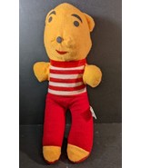 Rare Vintage Fiesta Concessions 12&quot; Yellow Bear Red White Stripes Made i... - £13.15 GBP