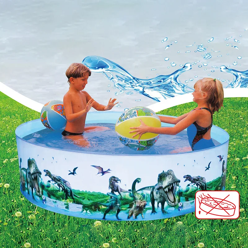 Foldable kiddie pool collapsible hard plastic dog bathtub portable PVC i... - £45.64 GBP