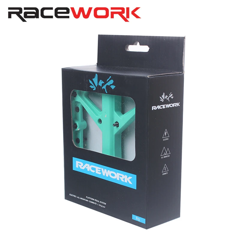 Racework Bicycle Anti-slip Pedals CNC BMX MTB Road Bike  Steel ings Nylon Pedal  - £104.34 GBP